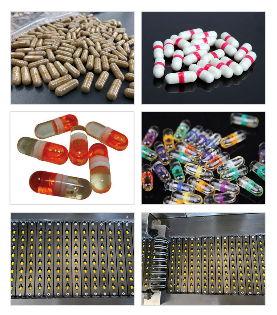 NSF-800/1600/2500型硬(液體)膠囊上膠封口機樣品